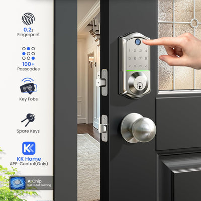 Keyless Entry VE017 Satin Nickel Keypad Smart Deadbolt