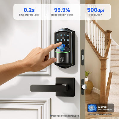 Keyless Entry VE027 Matte Black Keypad Smart Deadbolt