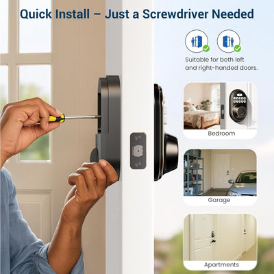 Keyless Entry RZ-A Oil Rubbed Bronze Keypad Deadbolt