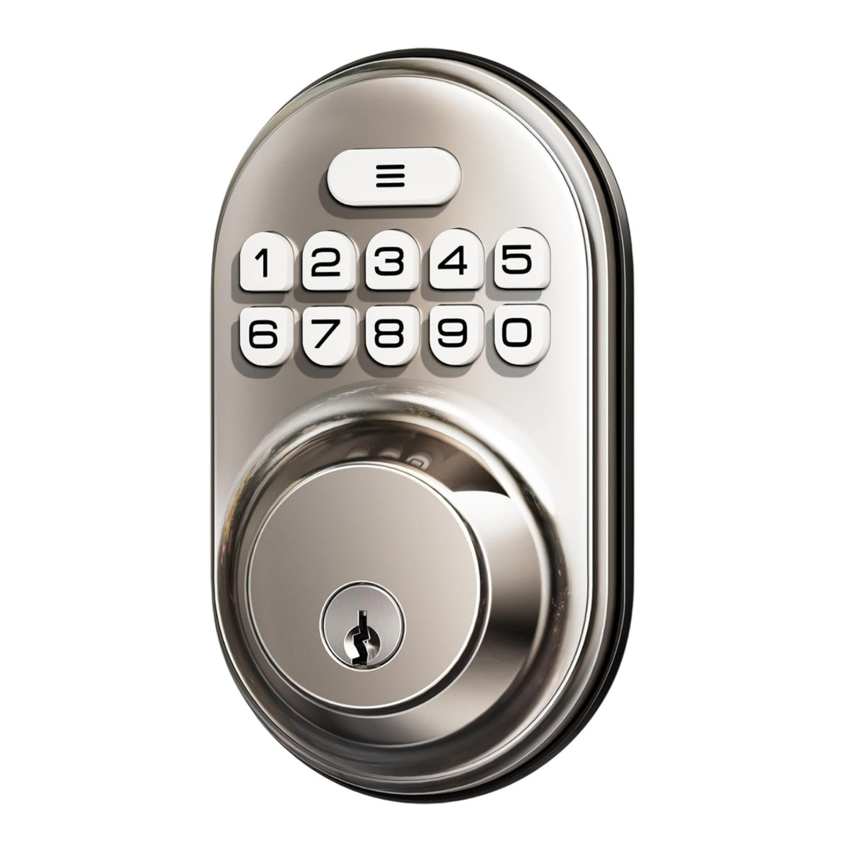 Keyless Entry RZ-A Satin Nickel Keypad Deadbolt