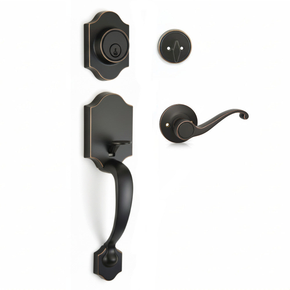Valhala Oil Rubbed Bronze Decorative Handleset with Richmond Lever