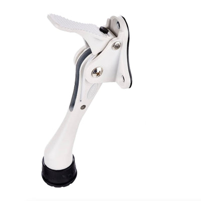 White 4&quot; Kick-down Door Stop and Door Holder