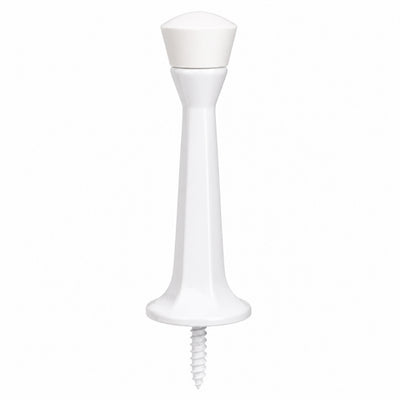 White Heavy Duty Solid Rigid Door Stop