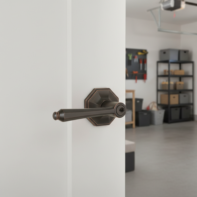 Windsor Entry Door Lever, Oil Rubbed Bronze