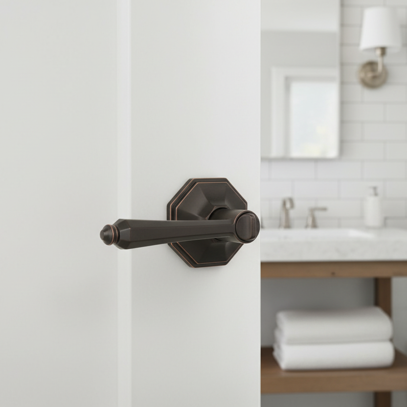 Windsor Privacy Lever, Oil Rubbed Bronze