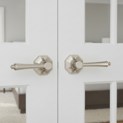 Windsor Dummy Door Lever, Satin Nickel