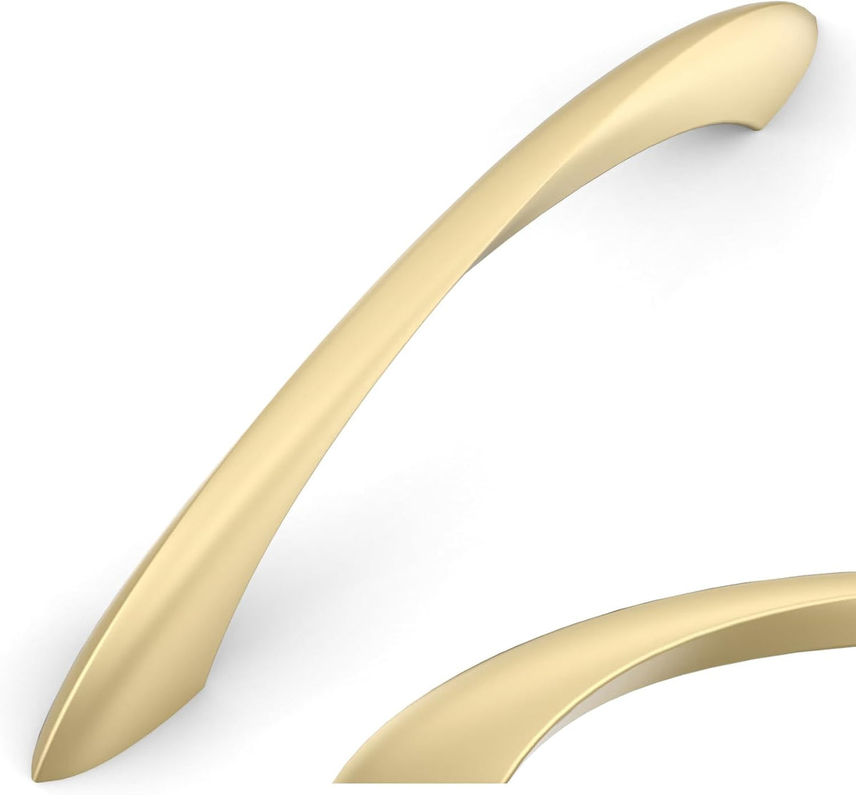 Amerdeco 10 Pack Brushed Gold 5 Inch (128mm) Hole Center Cabinet Pulls