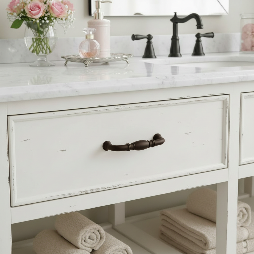 Amerock BP53013-FB Flat Black Barrel Cabinet Pull