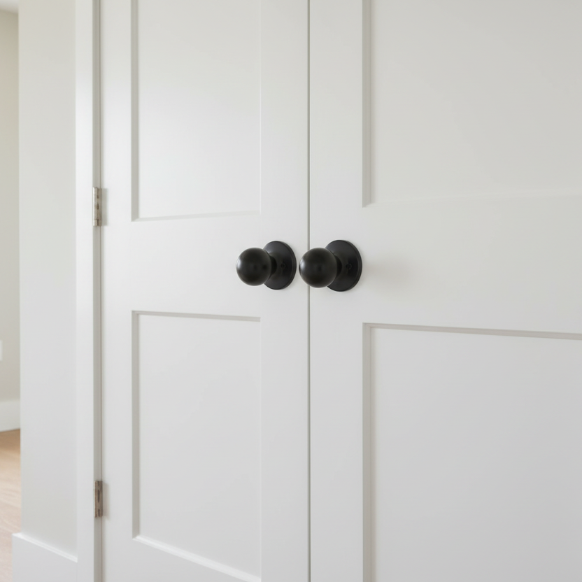 Ashland Dummy Door Knob, Matte Black