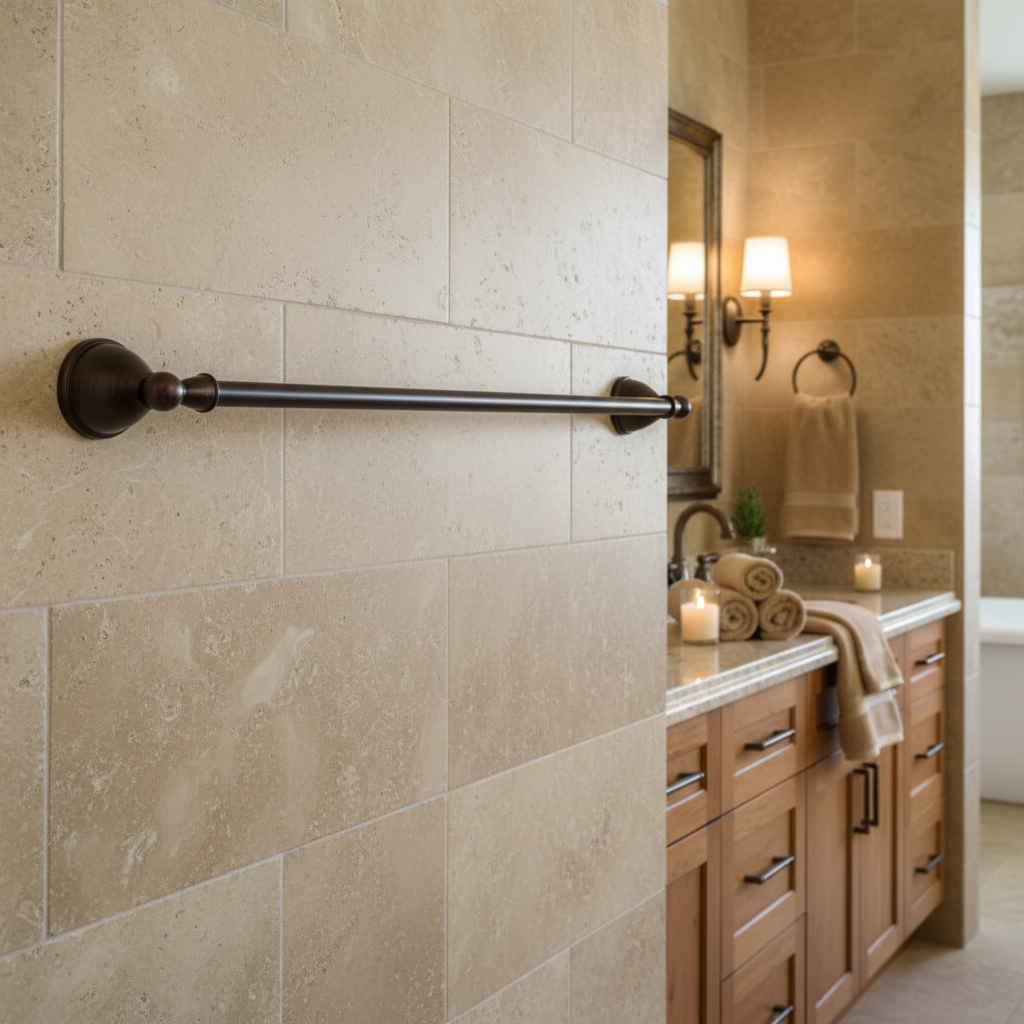 Astor Series Oil Rubbed Bronze 24" Towel Bar