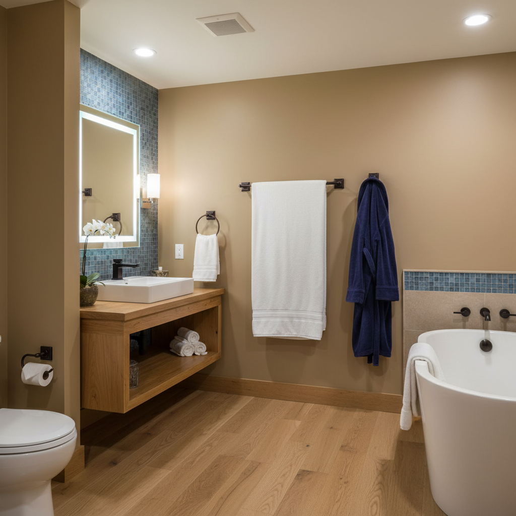 Aurora Series 4 Piece Oil Rubbed Bronze Bathroom Hardware Set