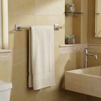 Aurora Series Satin Nickel 24" Towel Bar