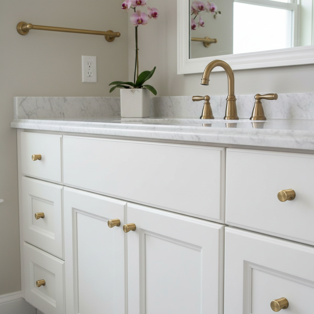 Cosmas 3312BAB Brushed Antique Brass Cabinet Knob