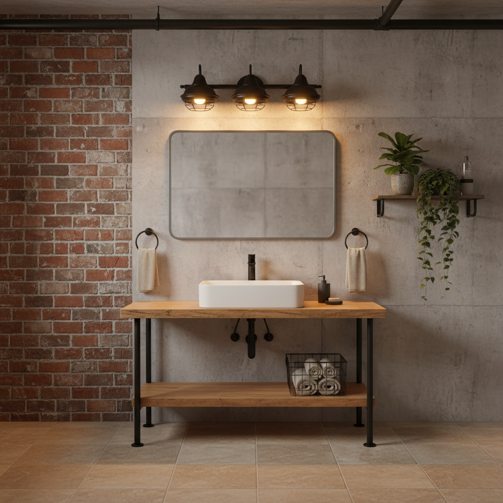 Charleston Matte Black 3 Light Wall Sconce / Bathroom Fixture