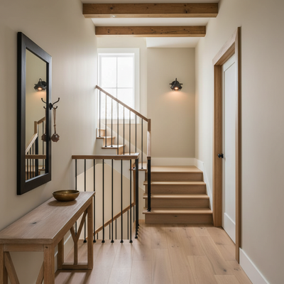 Charleston Oil Rubbed Bronze 1 Light Wall Sconce / Bathroom Fixture