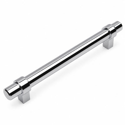 Cosmas 161-128CH Polished Chrome Euro Style Bar Pull