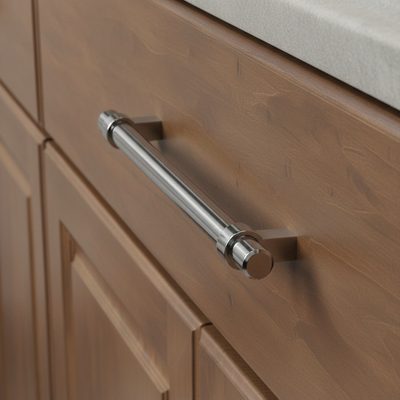 Cosmas 161-128CH Polished Chrome Euro Style Bar Pull