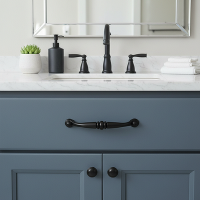 Cosmas 2322FB Flat Black Cabinet Pull