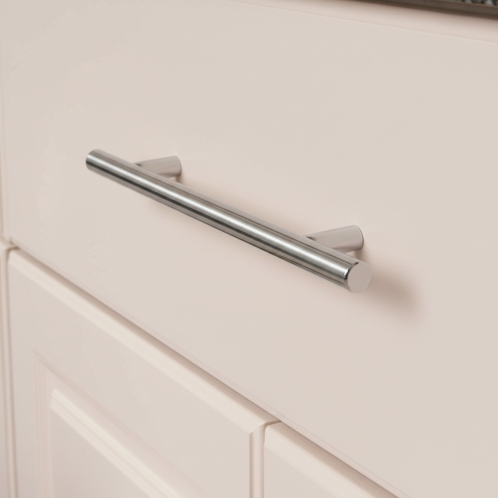 Cosmas 404-030CH Polished Chrome Slim Line Euro Style Bar Pull