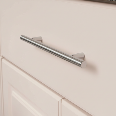 Cosmas 404-030CH Polished Chrome Slim Line Euro Style Bar Pull