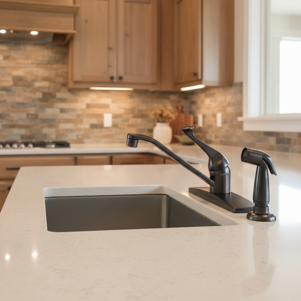 Crystal Cove 12-2917 Oil Rubbed Bronze Kitchen Faucet w/ Sprayer