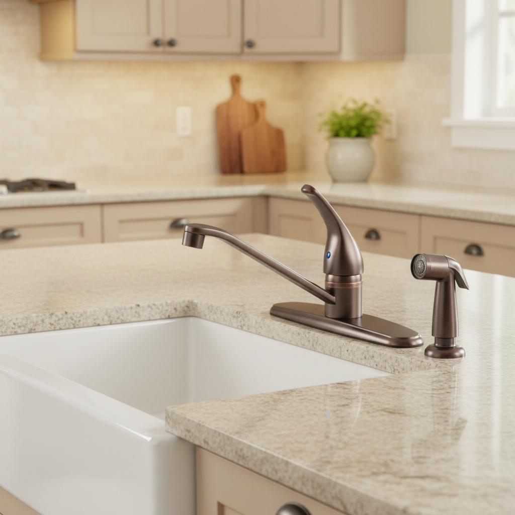 Crystal Cove 12-5314 Oil Rubbed Bronze Kitchen Faucet w/ Sprayer