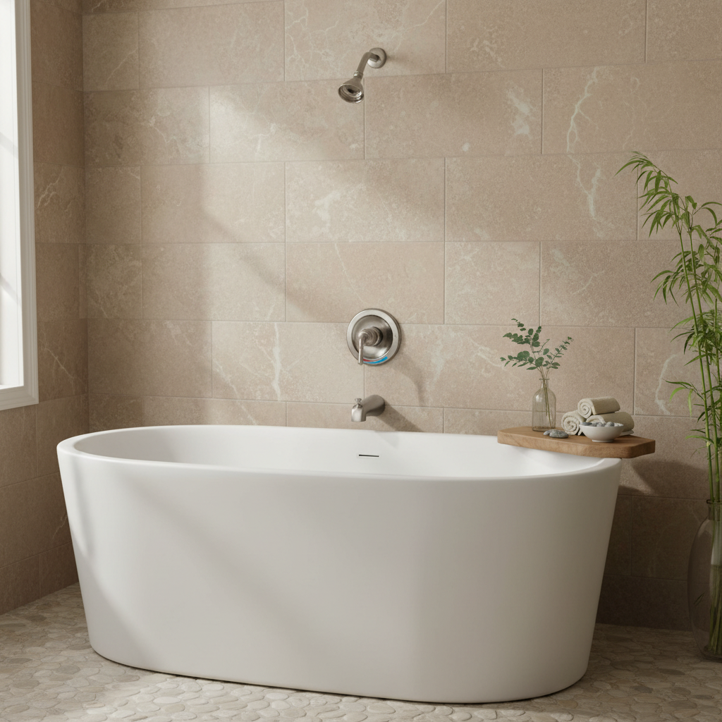 Crystal Cove 13-5887 Satin Nickel Tub / Shower Combo Faucet