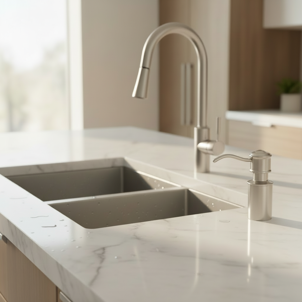 Designers Impressions 611502 Satin Nickel Soap Dispenser
