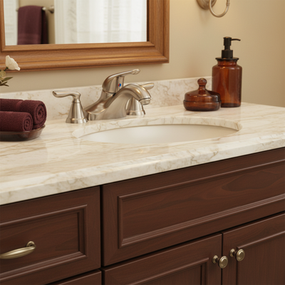 Designers Impressions 611595 Satin Nickel Single Handle Lavatory Vanity Faucet