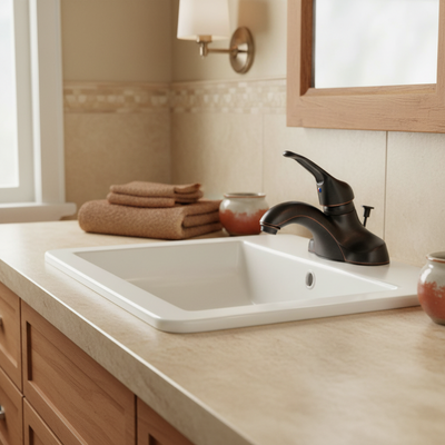 Designers Impressions 651522 Oil Rubbed Bronze Single Handle Lavatory Vanity Faucet