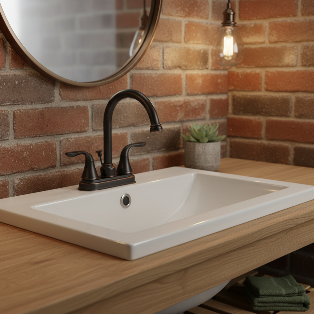 Designers Impressions 651540 Oil Rubbed Bronze Lavatory Vanity Faucet