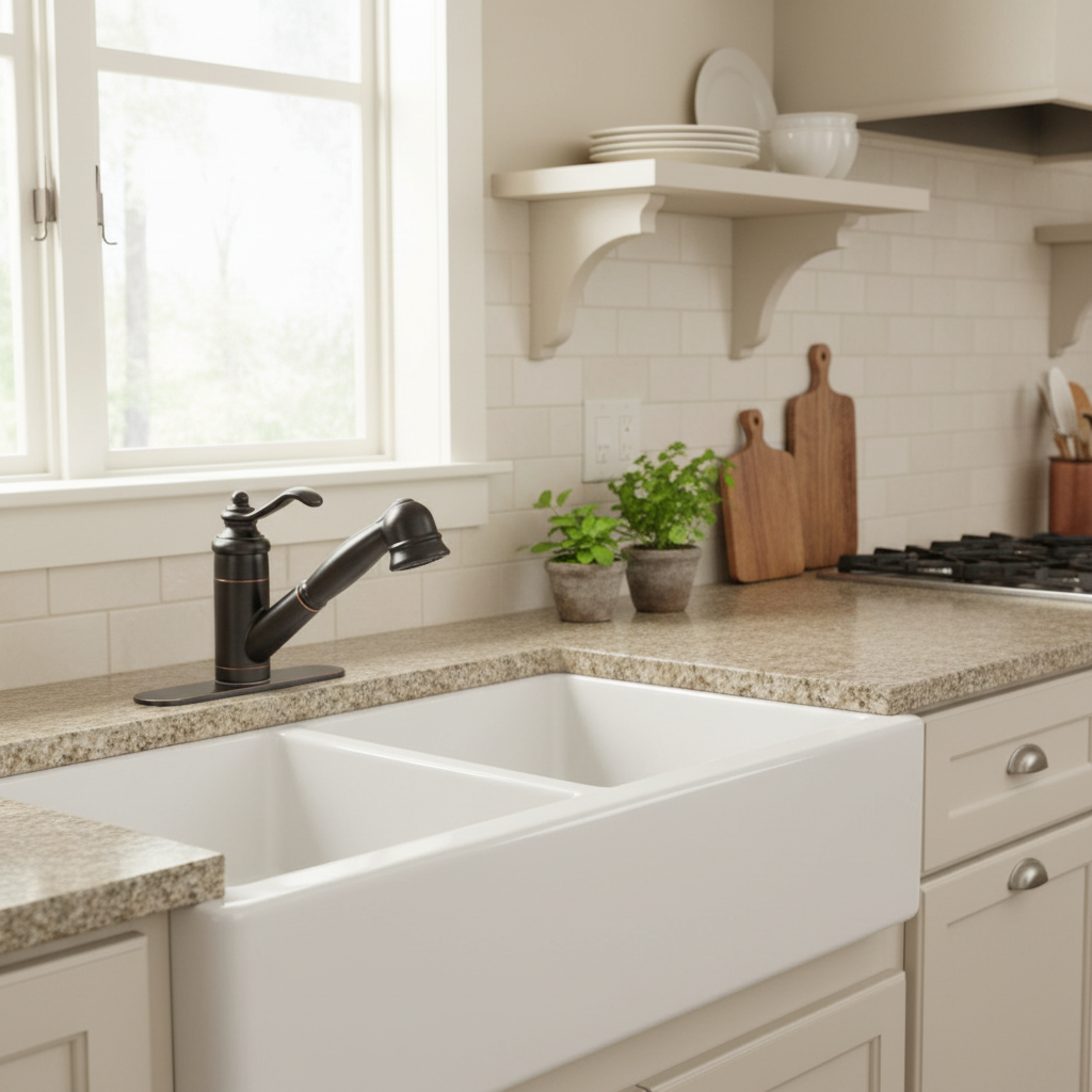 Designers Impressions 651472 Oil Rubbed Bronze Kitchen Faucet w/ Pull Out Sprayer
