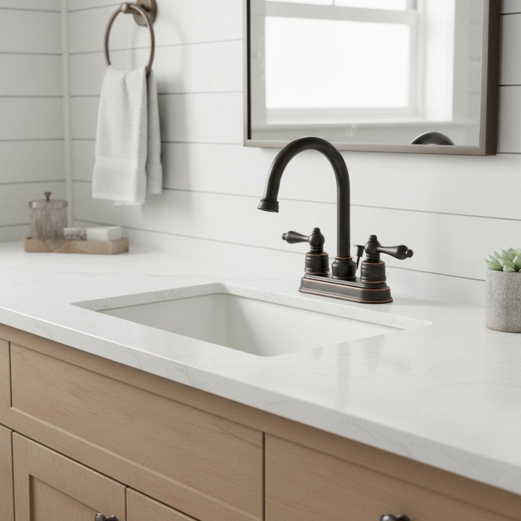 Designers Impressions 653388 Oil Rubbed Bronze Lavatory Vanity Faucet