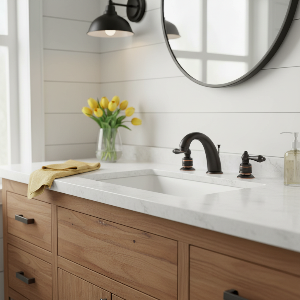 Designers Impressions 654746 Oil Rubbed Bronze Two Handle Widespread Lavatory Vanity Faucet