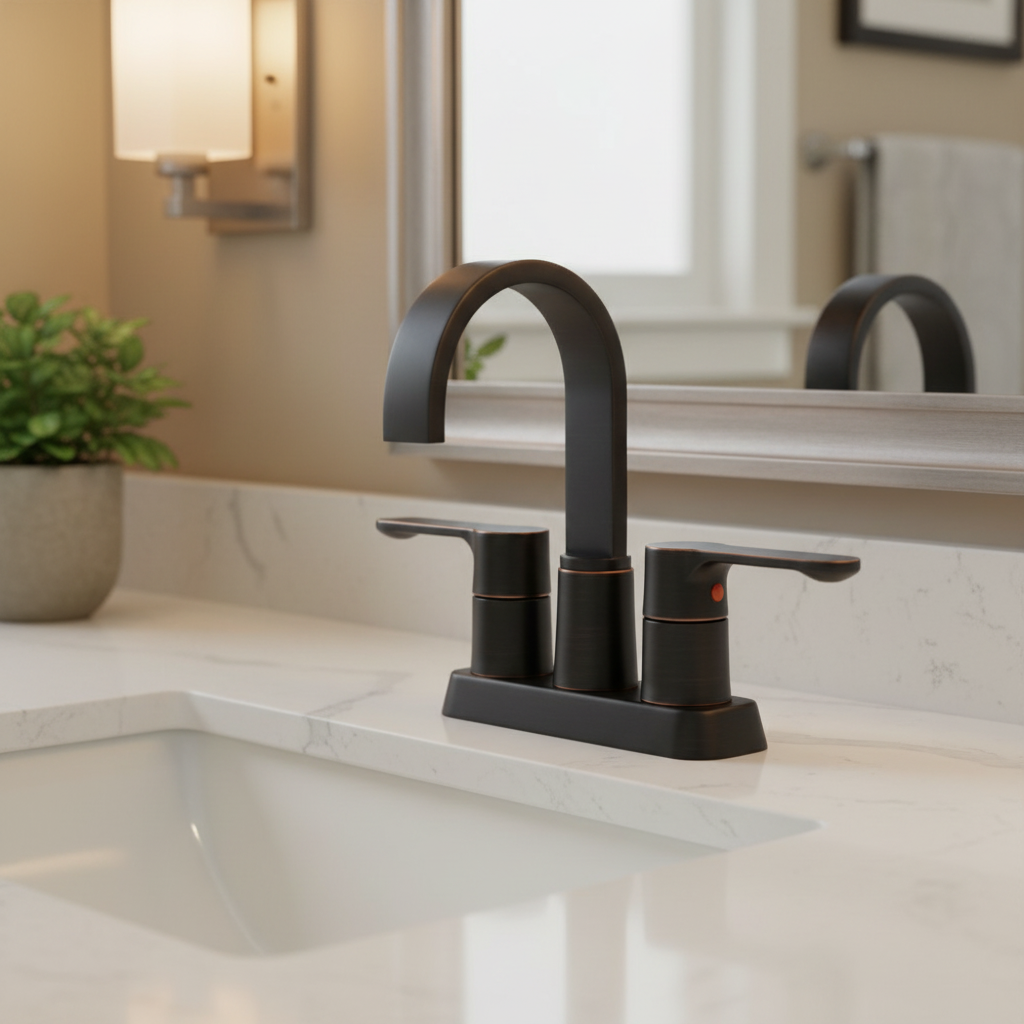 Designers Impressions 655670 Oil Rubbed Bronze Lavatory Vanity Faucet