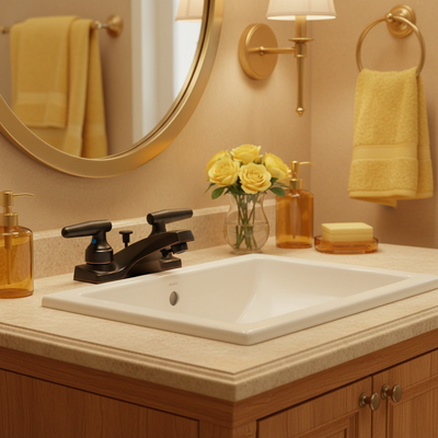 Designers Impressions 655731 Oil Rubbed Bronze Lavatory Vanity Faucet