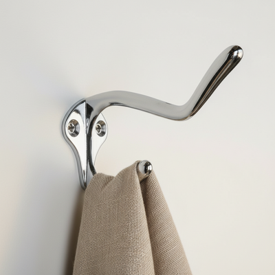 Designers Impressions Polished Chrome Light Duty Coat &amp; Hat Hook: 57582