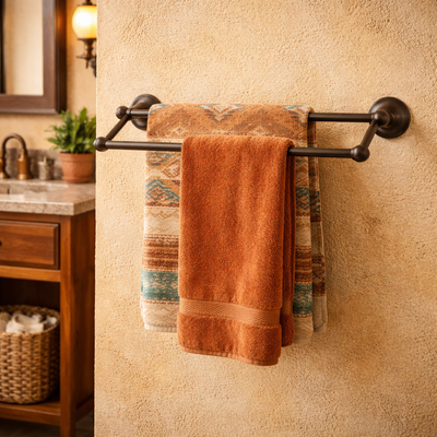 Newport Series Oil Rubbed Bronze 24" Double Towel Bar