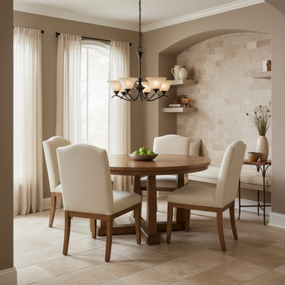 Dover Series Oil Rubbed Bronze 5 Light Chandelier