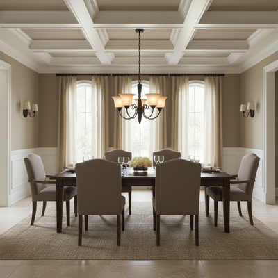 Essex Series Oil Rubbed Bronze 5 Light Chandelier