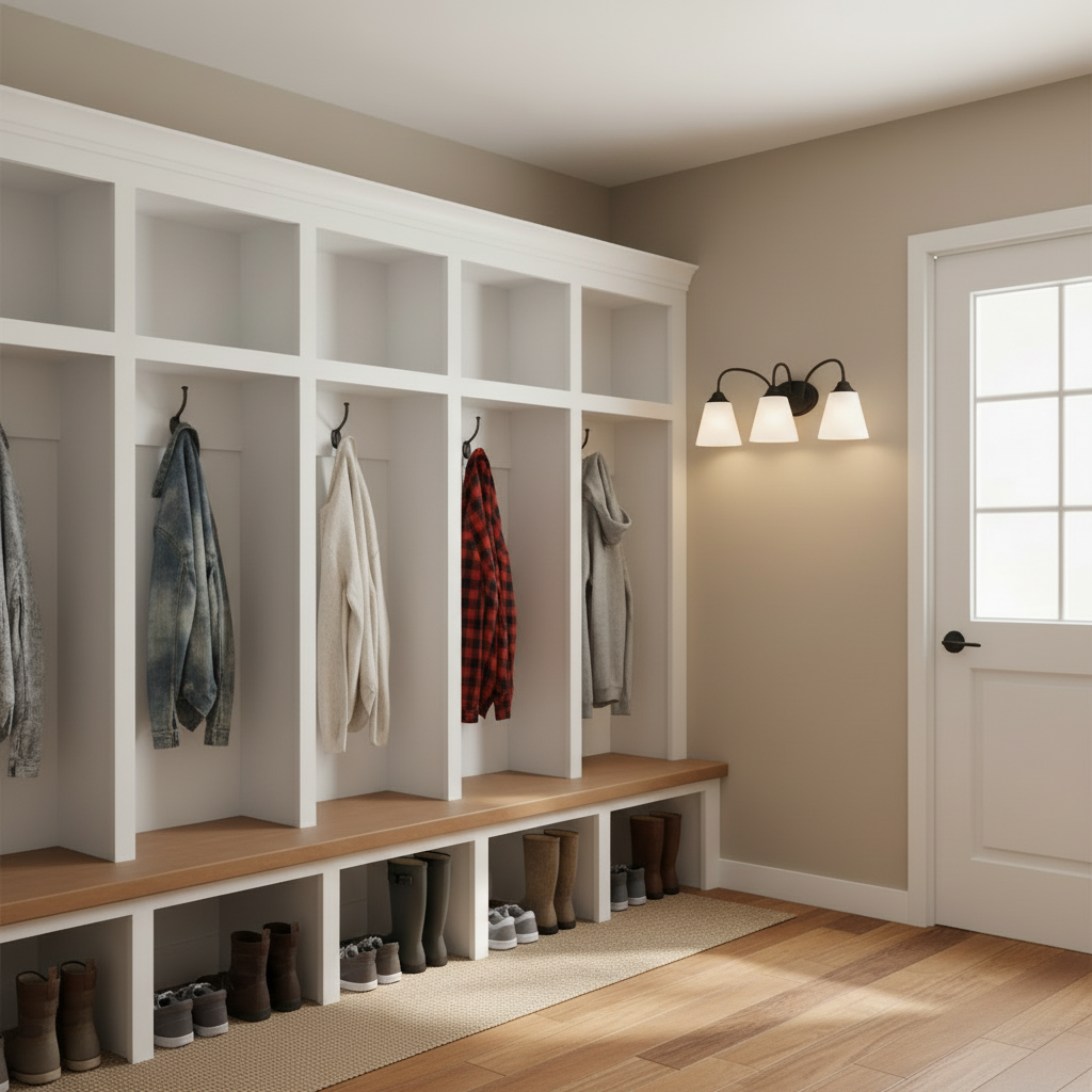 Galveston Matte Black 3 Light Wall Sconce / Bathroom Fixture : 21-0119