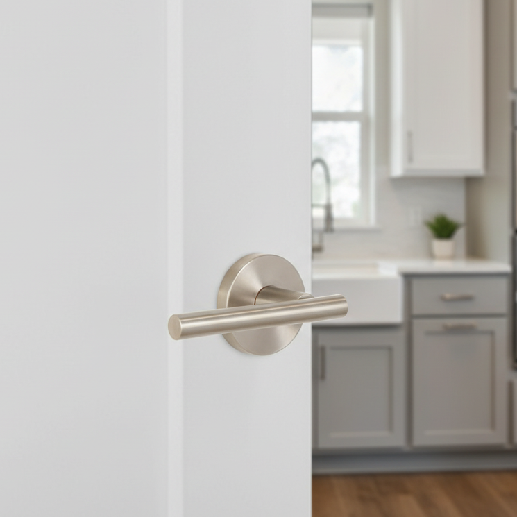 Kain Design Satin Nickel Passage Door Lever