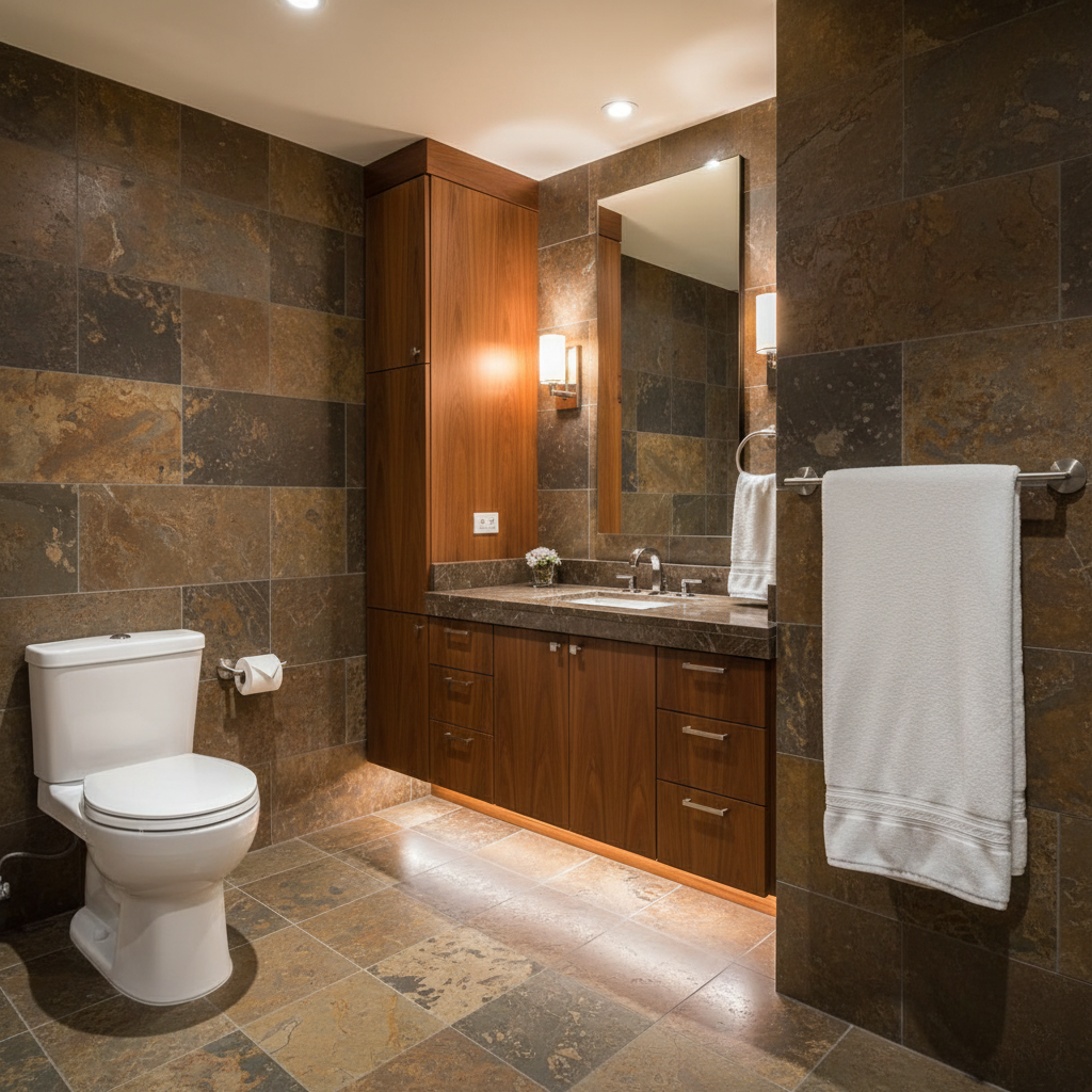 Kain Series 4 Piece Satin Nickel Bathroom Hardware Set