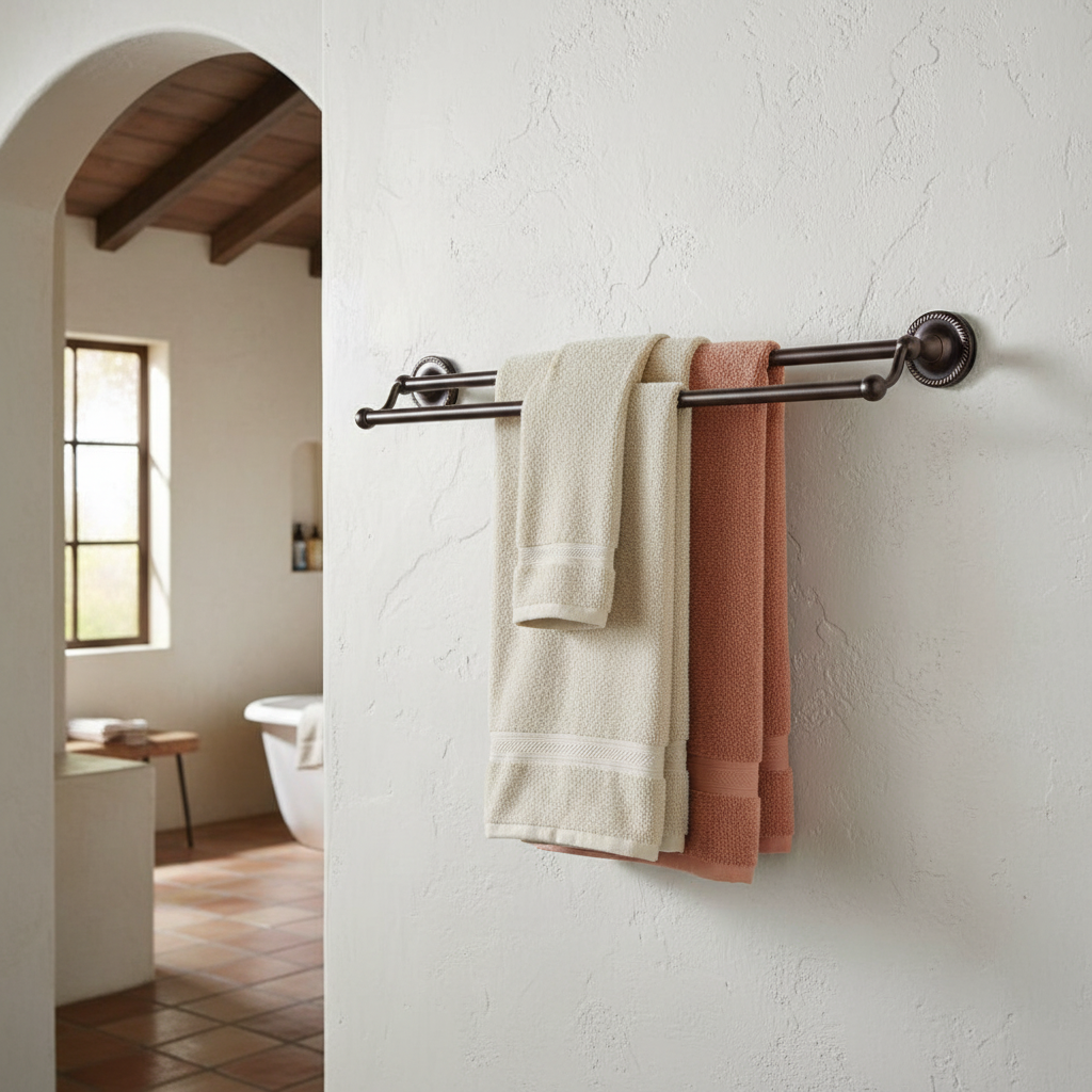 Naples Series Oil Rubbed Bronze 24" Double Towel Bar
