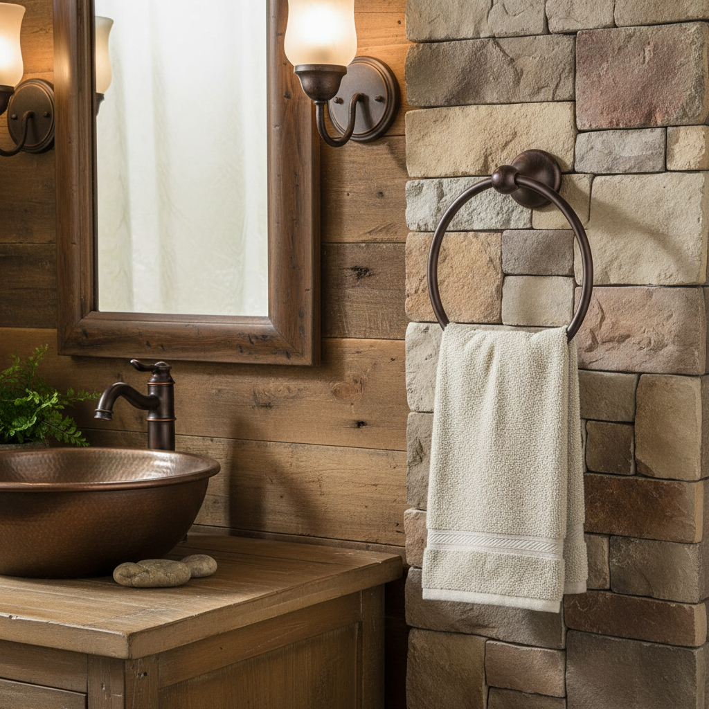 Newport Series Oil Rubbed Bronze Towel Ring