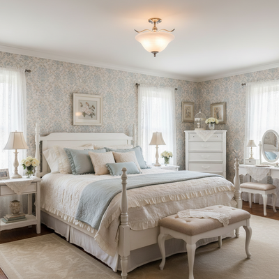 Dover Satin Nickel Semi-Flush Mount Ceiling Light Fixture: 10-4289