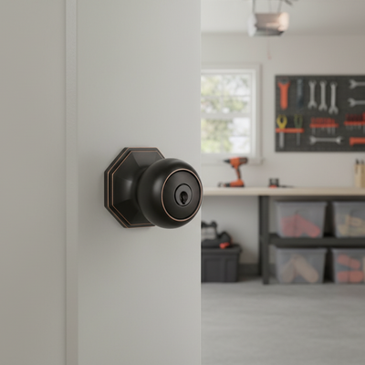 Stanton Keyed Entry Door Knob, Oil Rubbed Bronze