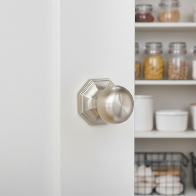 Stanton Passage Door Knob, Satin Nickel