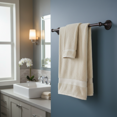 Stockton Series Oil Rubbed Bronze 24" Towel Bar