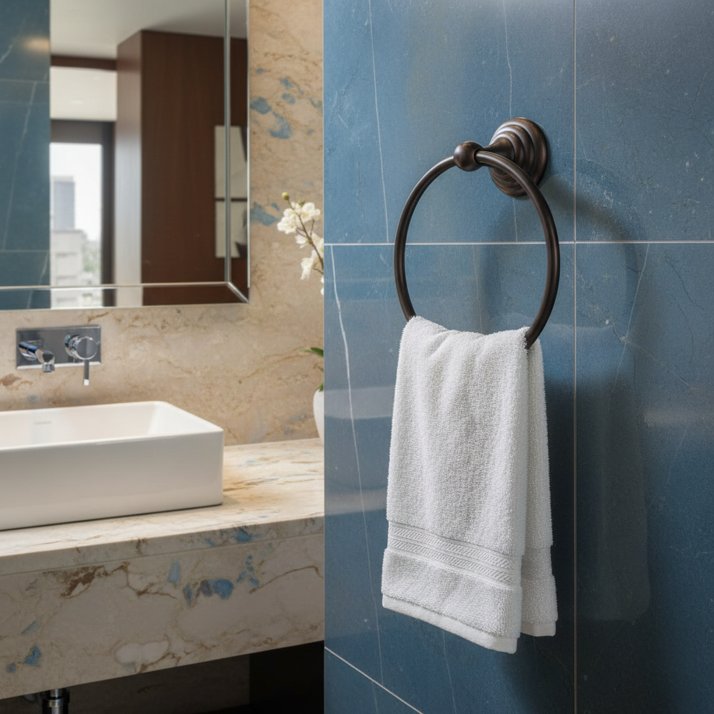 Stockton Series Oil Rubbed Bronze Towel Ring